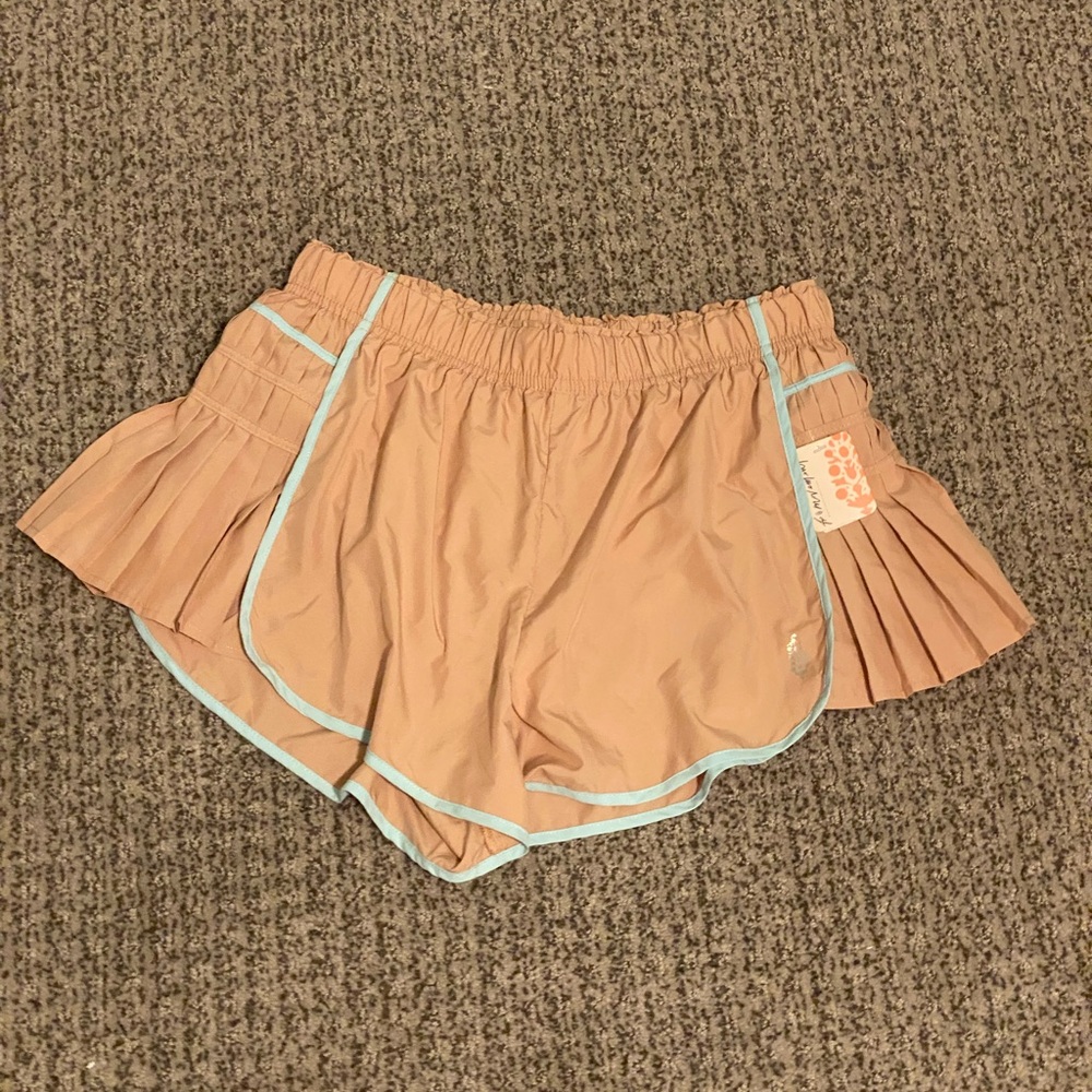 Free People Rose Gold/Blue Shorts